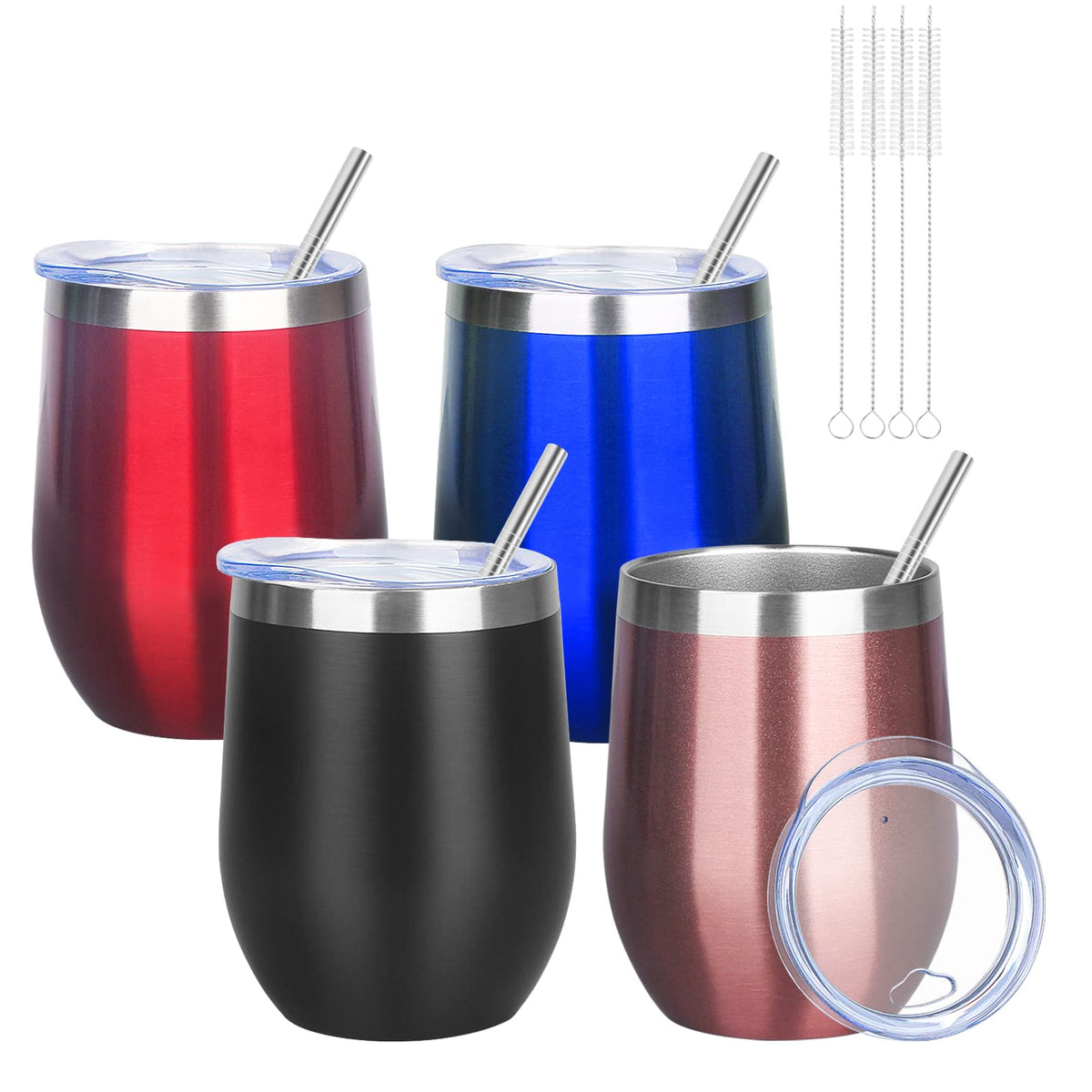 YEBTS Life 12oz wine tumbler with lid for on-the-go beverage convenience