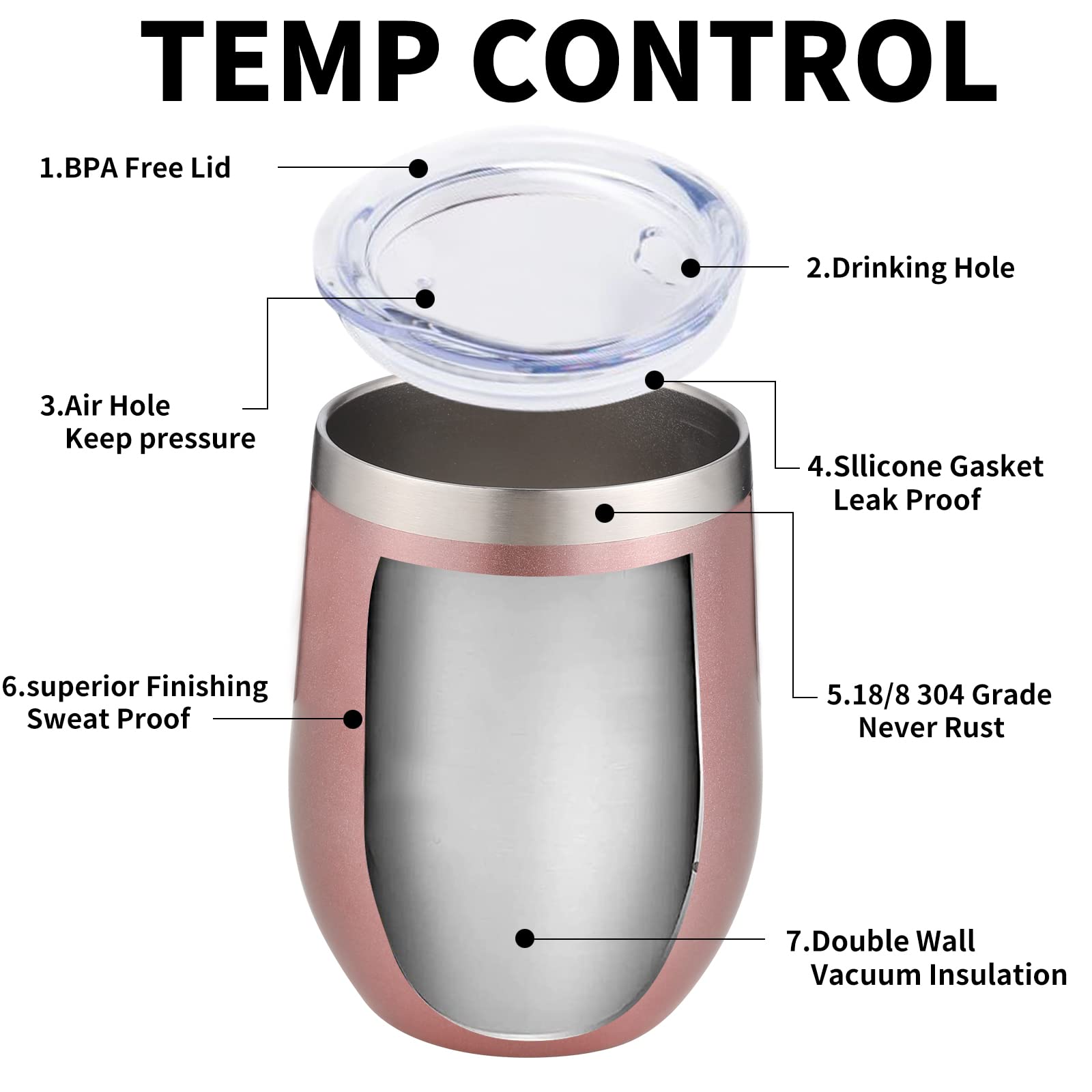 YEBTS Life BPA-free lid seals securely for leak-free sipping