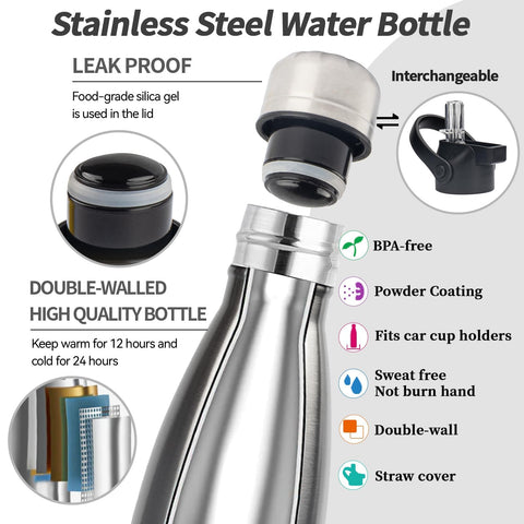 Powder-coated color options on YEBTS Life insulated bottle for stylish, durable finish.
