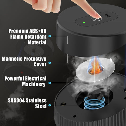 Yecuip smoker kit on bar counter, compact design for home use.