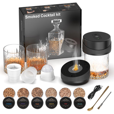 Yecuip electric cocktail smoker kit in the box, ready for gifting.
