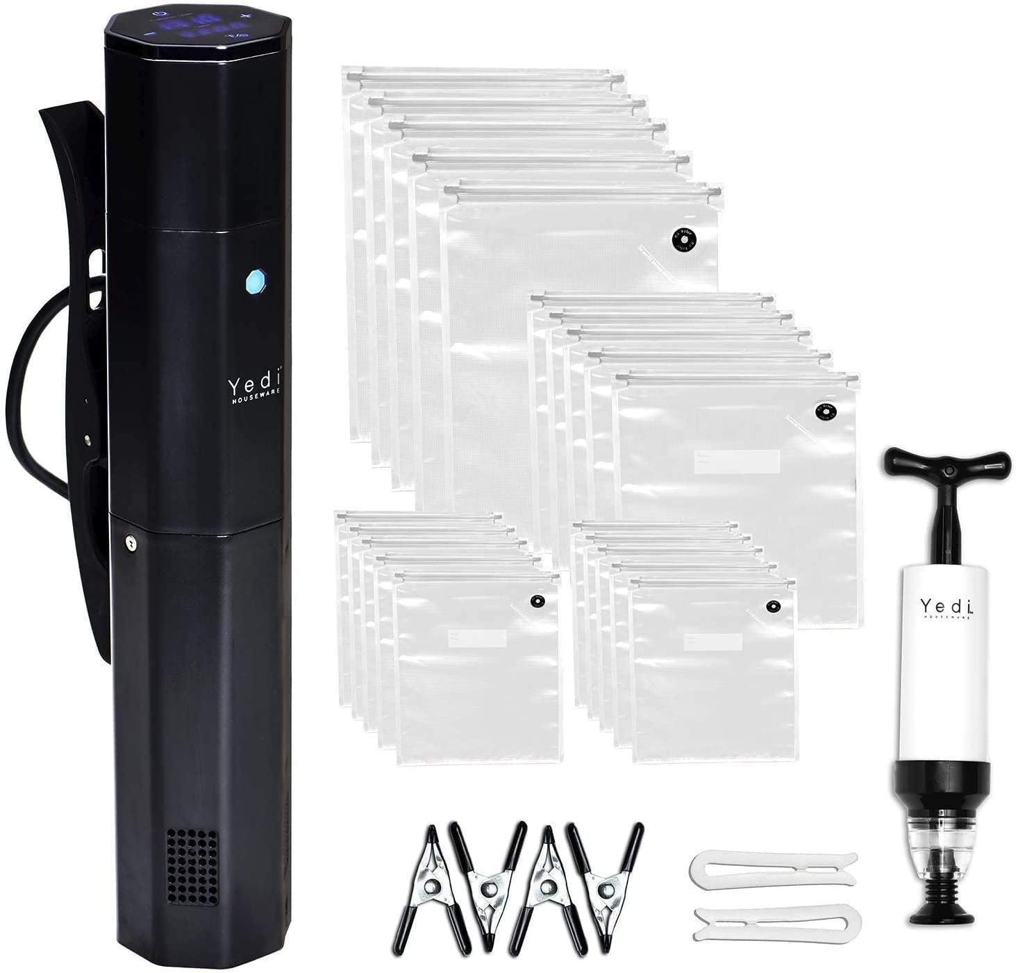 Yedi Infinity Sous Vide Cooker on a pot showing precise temperature control for home cooking