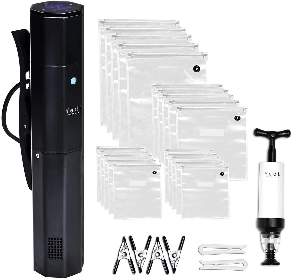 Yedi Infinity Sous Vide Cooker on a pot showing precise temperature control for home cooking