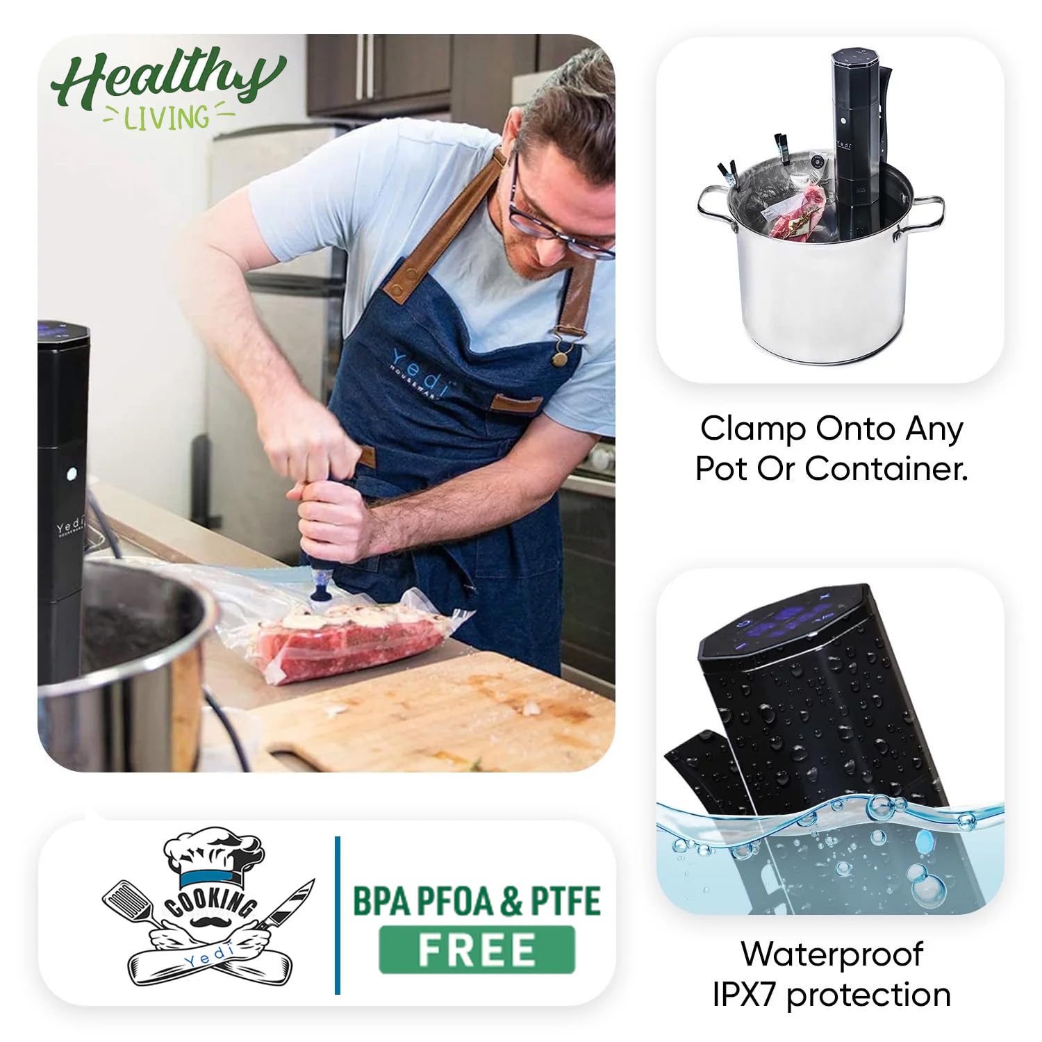 Ultra-quiet operation of Yedi Infinity during long sous vide sessions