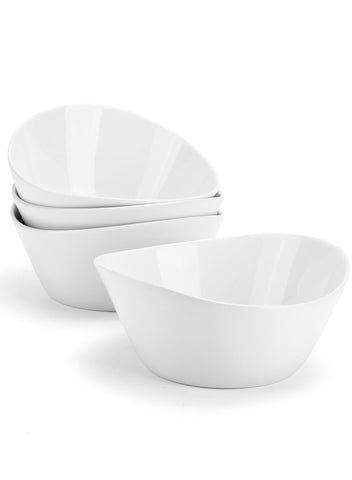 Yedio 48oz porcelain salad bowls set of four for generous servings and easy entertaining.