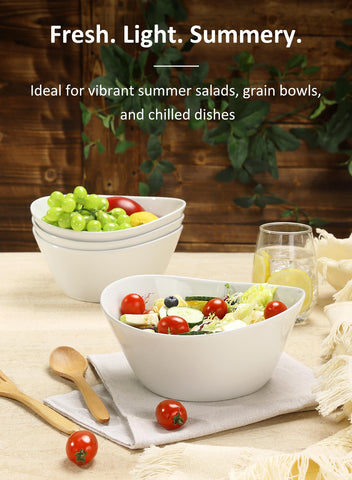 Yedio 8-in diameter bowls provide ample depth for hearty portions and smooth scooping.