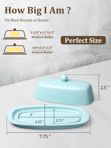 Yedio butter dish knob handle makes lid lifting effortless