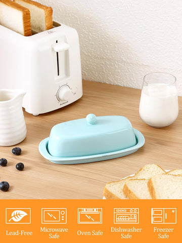 Open lid view shows smooth porcelain and space for a standard stick