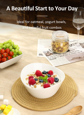 Yedio bowls are dishwasher and microwave safe for easy care and quick reheats.