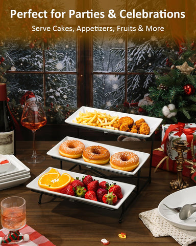 Yedio fruit tray on table demonstrates space-saving display and easy access.
