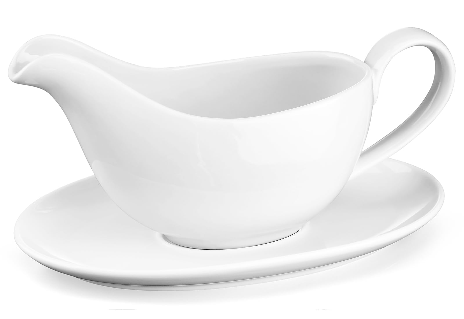 Yedio gravy boat with saucer on a dining table for elegant turkey service
