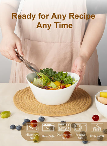 Yedio bowls safe for microwave, dishwasher, oven, and freezer