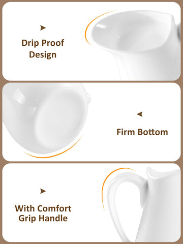 Yedio elegant cream pitcher for multi-scene serving and versatility