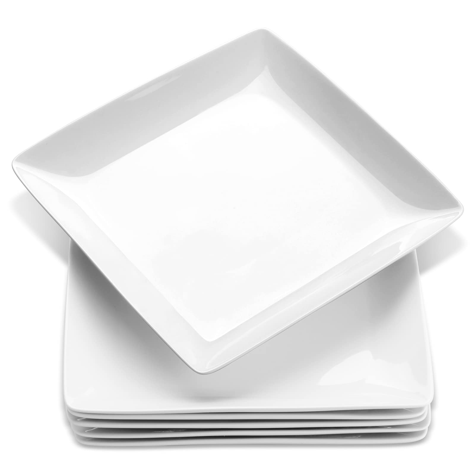 Yedio porcelain square dessert plate, 8.4 inches, ideal for elegant dessert presentations and stylish serving.