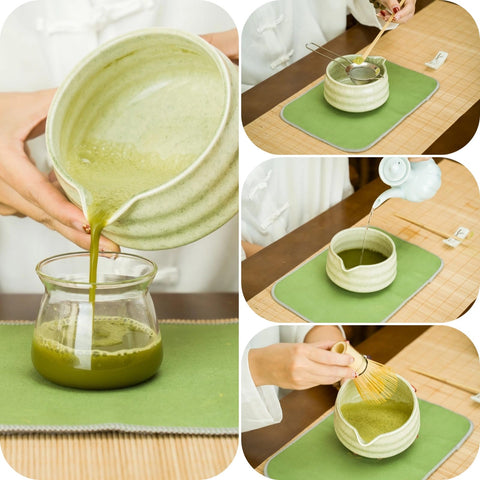 YEEMUOS bamboo scoop close-up for precise measurement.