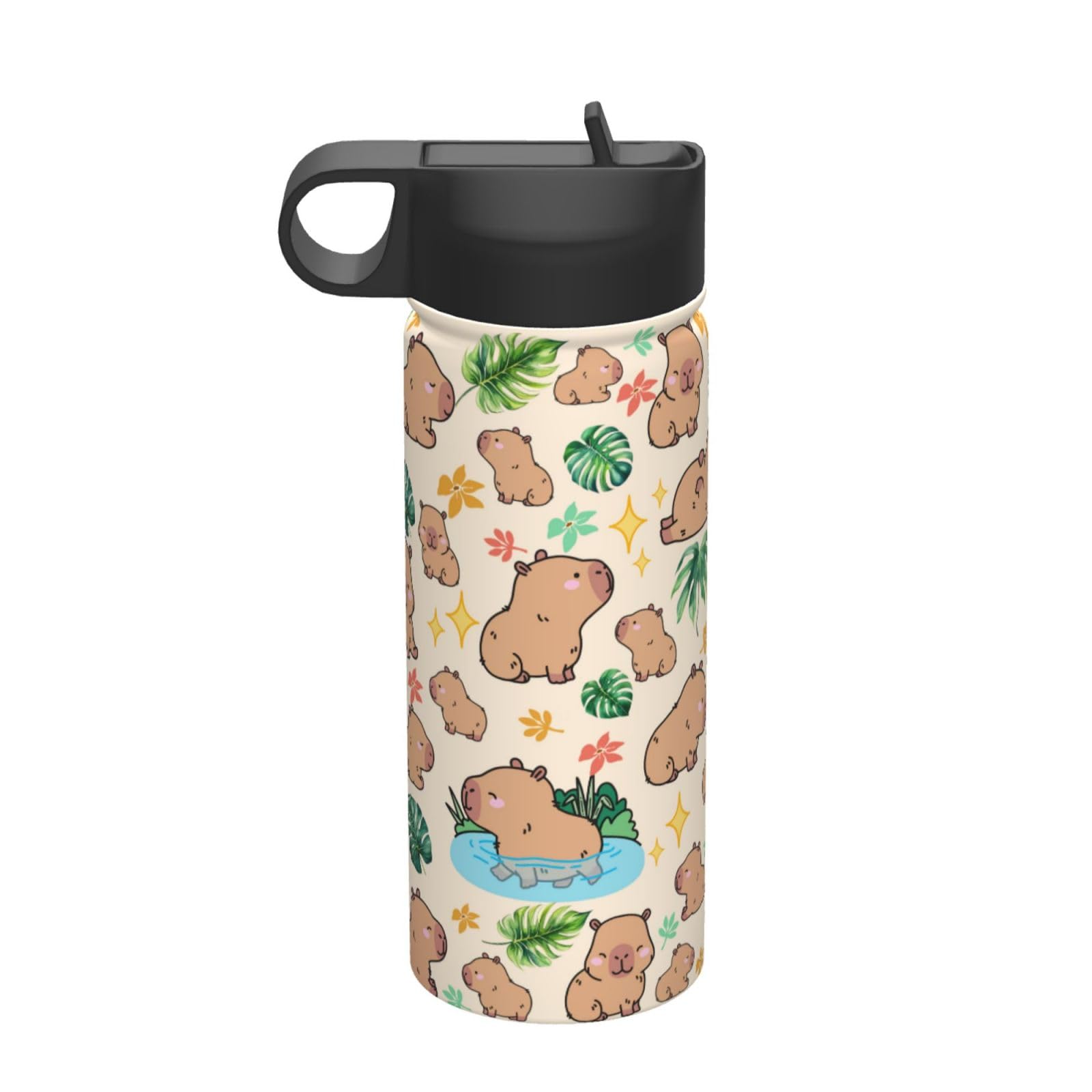 Yegonggong capybara gift tumbler 18oz, stylish everyday hydration.