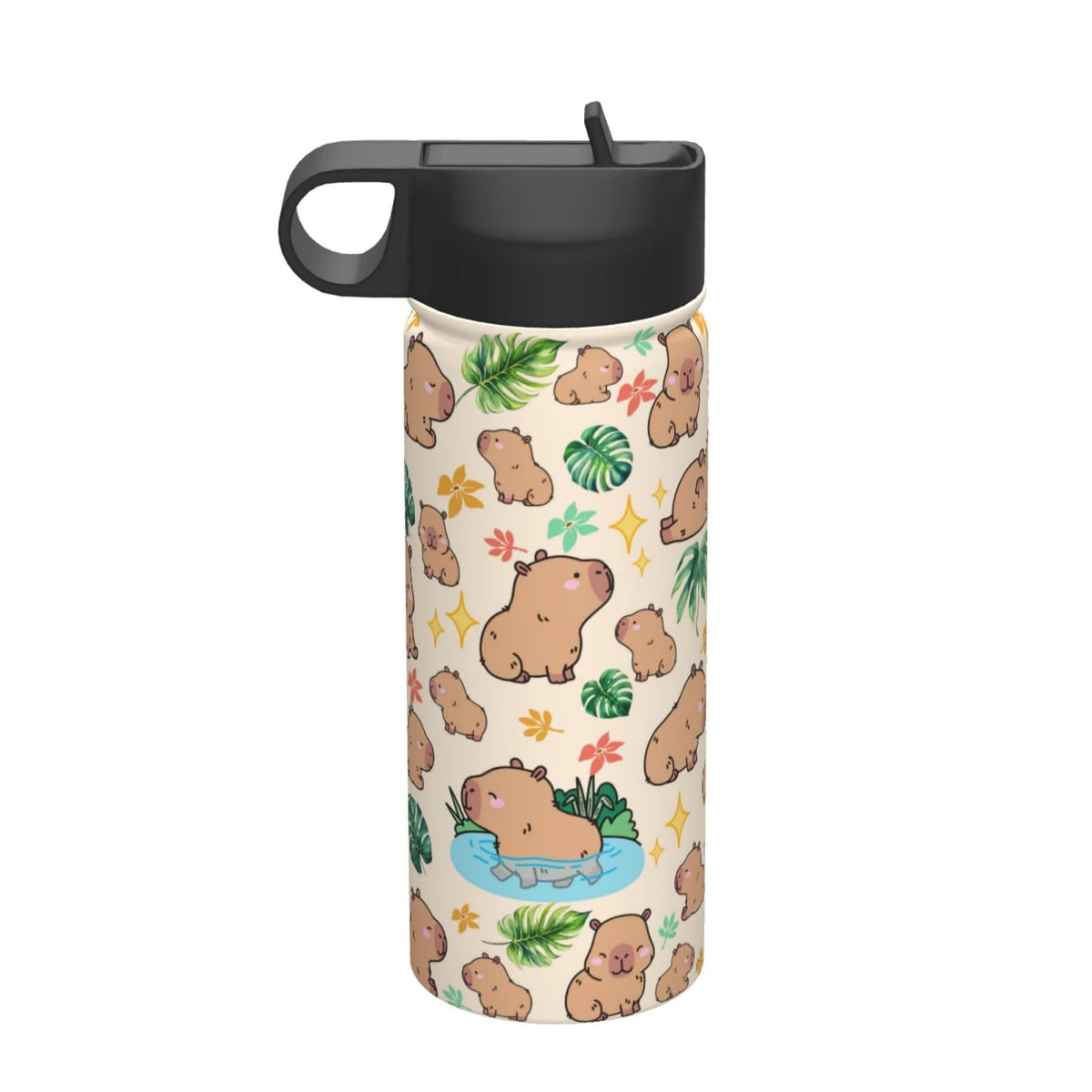 Yegonggong capybara gift tumbler 18oz, stylish everyday hydration.