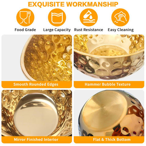 YEJZXY dishwasher-safe stainless steel bowls highlighting durable, rust-resistant finish