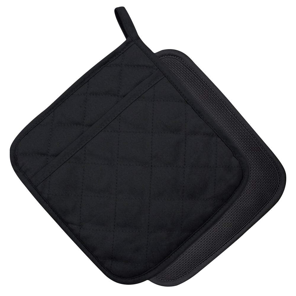 YEKOO cotton and neoprene oven pad with pocket, front view, protects hands from hot dishes.
