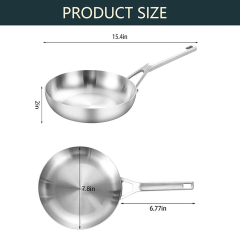 Yeksum 8in pan on induction cooktop demonstrating universal compatibility