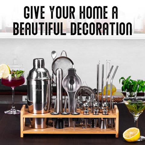 Yelusonw jigger and bar spoons enable precise measurements at home