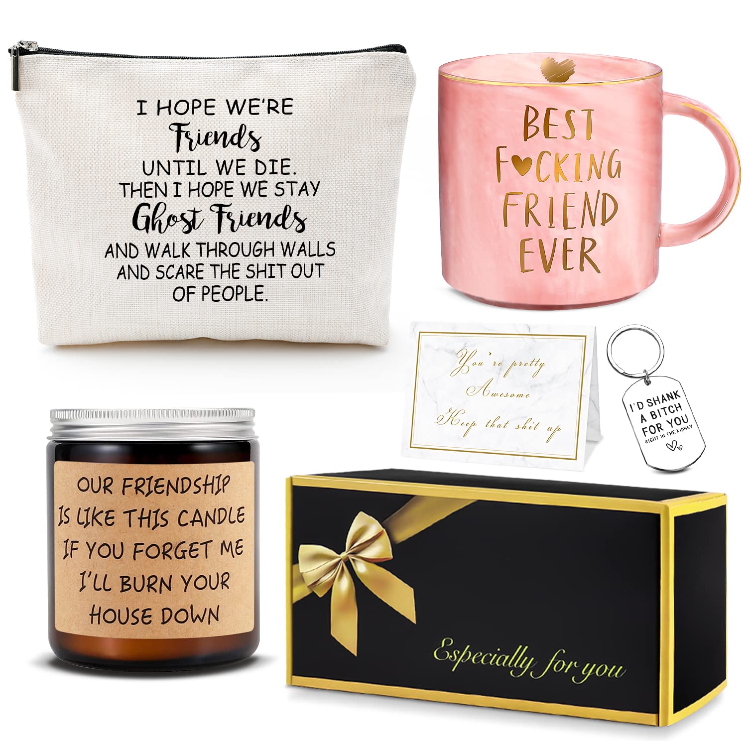 YENCHORN bestie mug with gold inlay for stylish morning coffee ritual