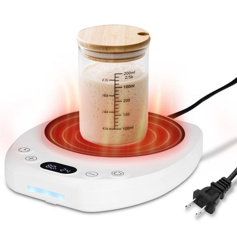 Yendse Sourdough Starter Warmer Mat front view for precise temperature control.