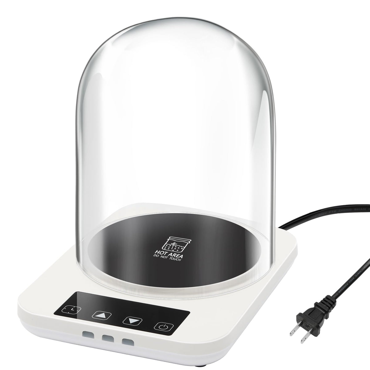 Yendse Sourdough Warmer with glass dome shows clear monitoring capability and heat containment
