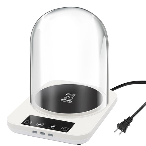 Yendse Sourdough Warmer with glass dome shows clear monitoring capability and heat containment