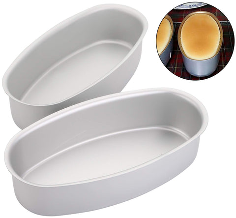 Yesland aluminum oval pan 4-pack – versatile for bread, cake, and casseroles.
