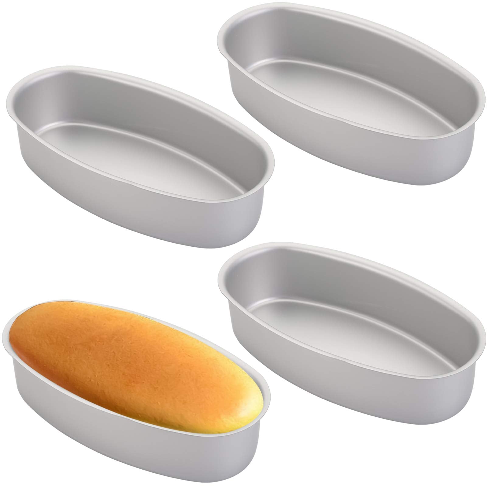 Yesland oval cheesecake pan 8 inch – durable aluminum bakeware for even browning.