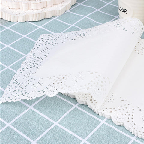 YESON disposable greaseproof doilies pack 100 for quick cleanup after meals.