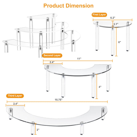 YestBuy collection display stand elevates items on a shelf