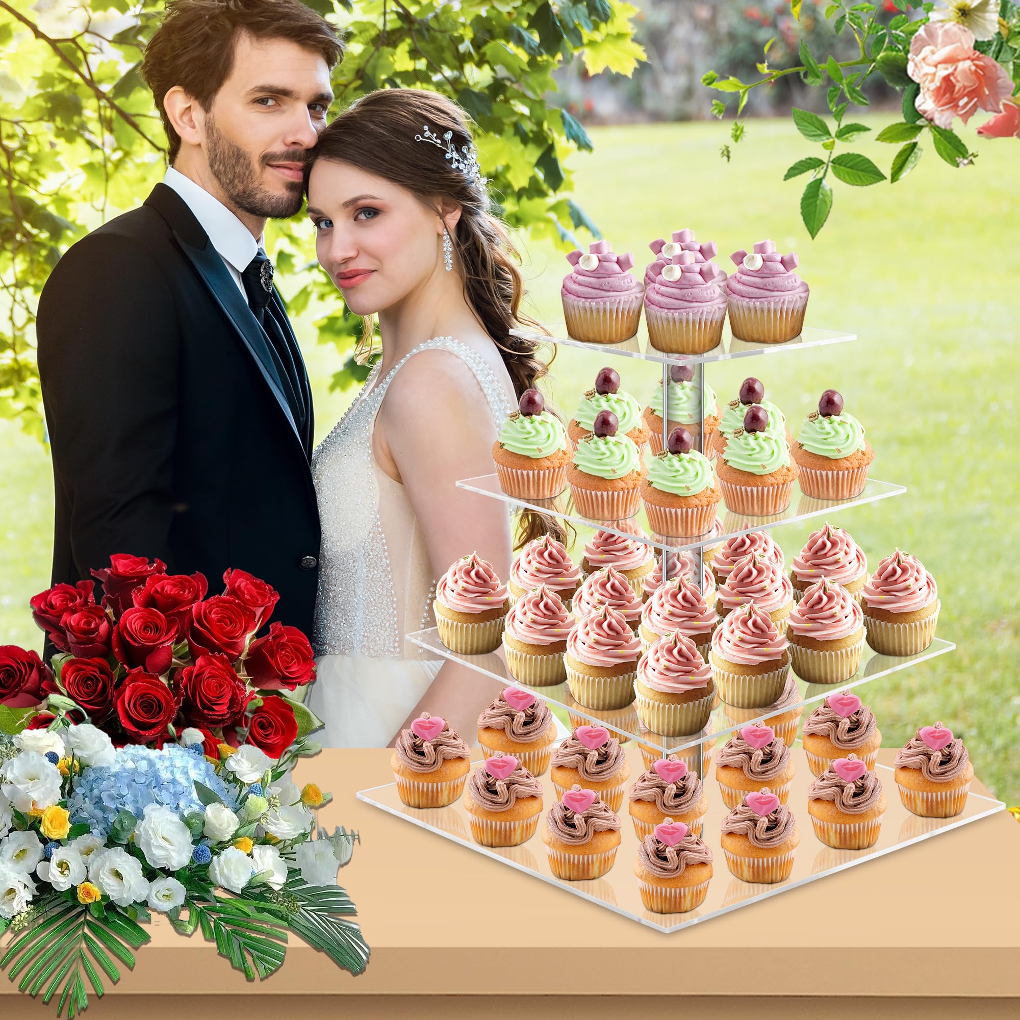 YestBuy removable layers for flexible layouts on the cupcake stand