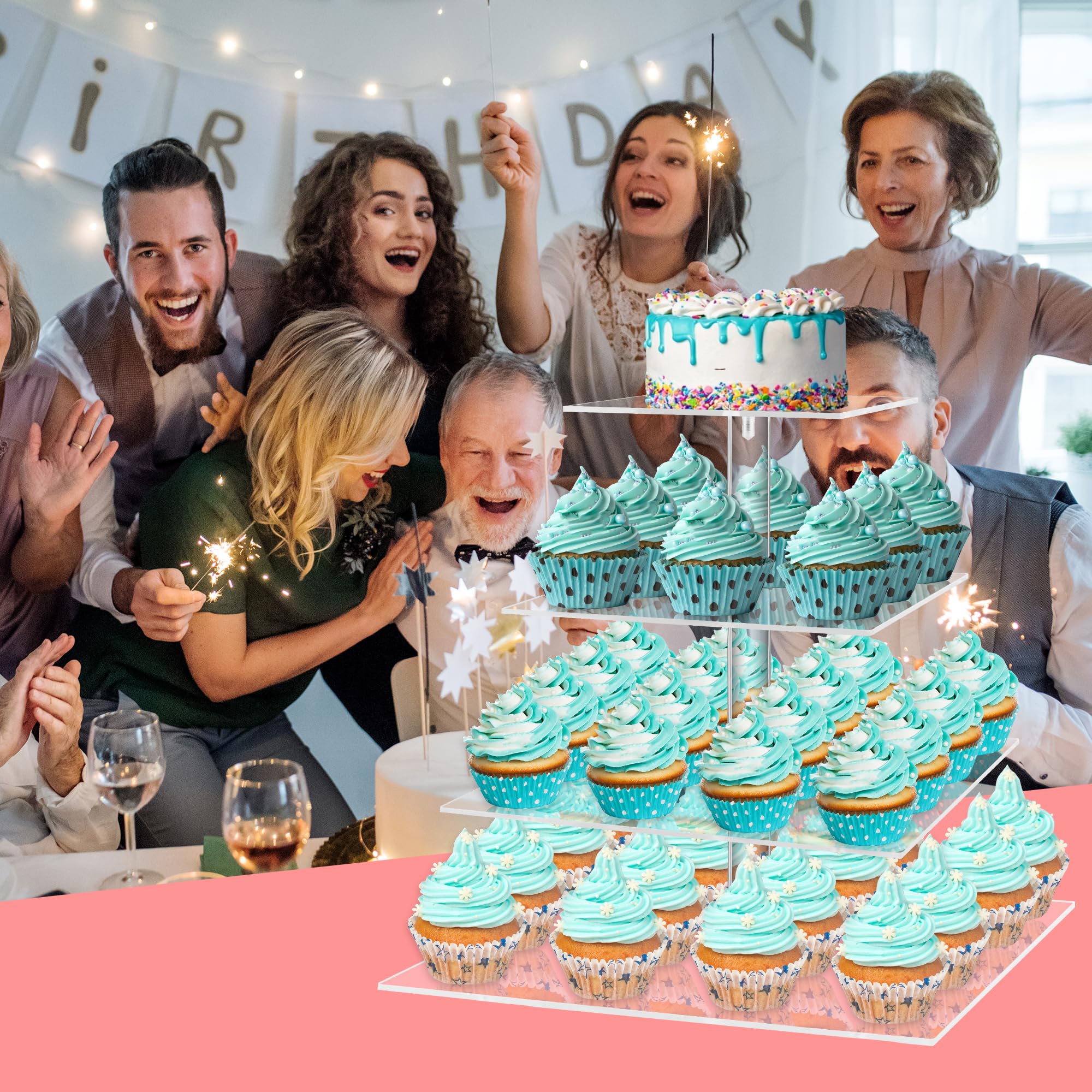 YestBuy stand with anti-slip feet for secure dessert presentation