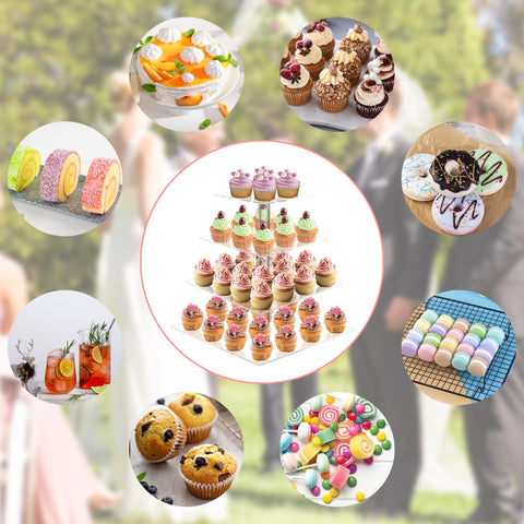 YestBuy LED light garland adds ambient glow to cupcake display