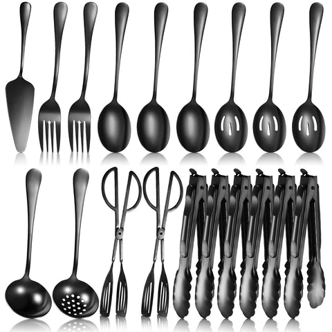 Yetene 19-piece serving flatware set spatula for versatile entertaining