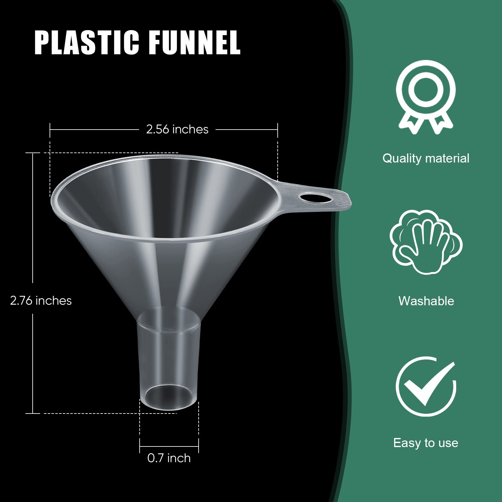 Yetene clear funnel hanging design keeps your space organized