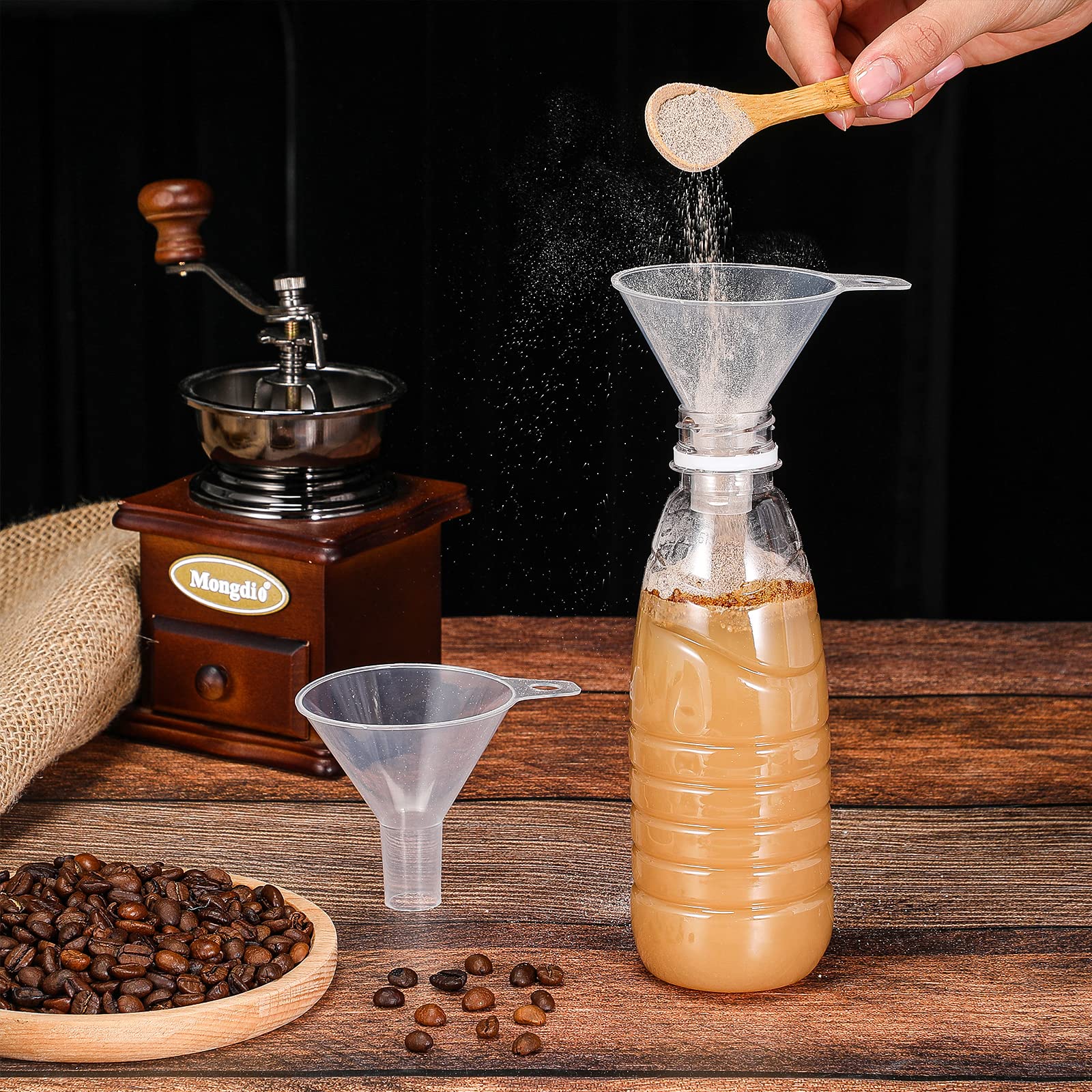 Yetene durable plastic funnel set is reusable and long-lasting