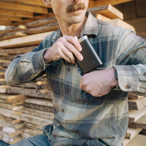 YETI adventure-ready flask; packable hydration for outdoor trips