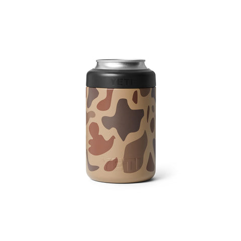 YETI Colster 12oz Wetlands Camo double-wall insulation keeps drinks cold longer