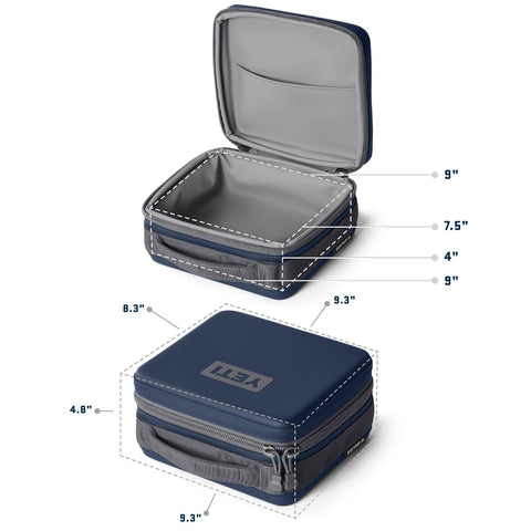 YETI Daytrip 3L lunch box open lid, shows space for mid-day snacks