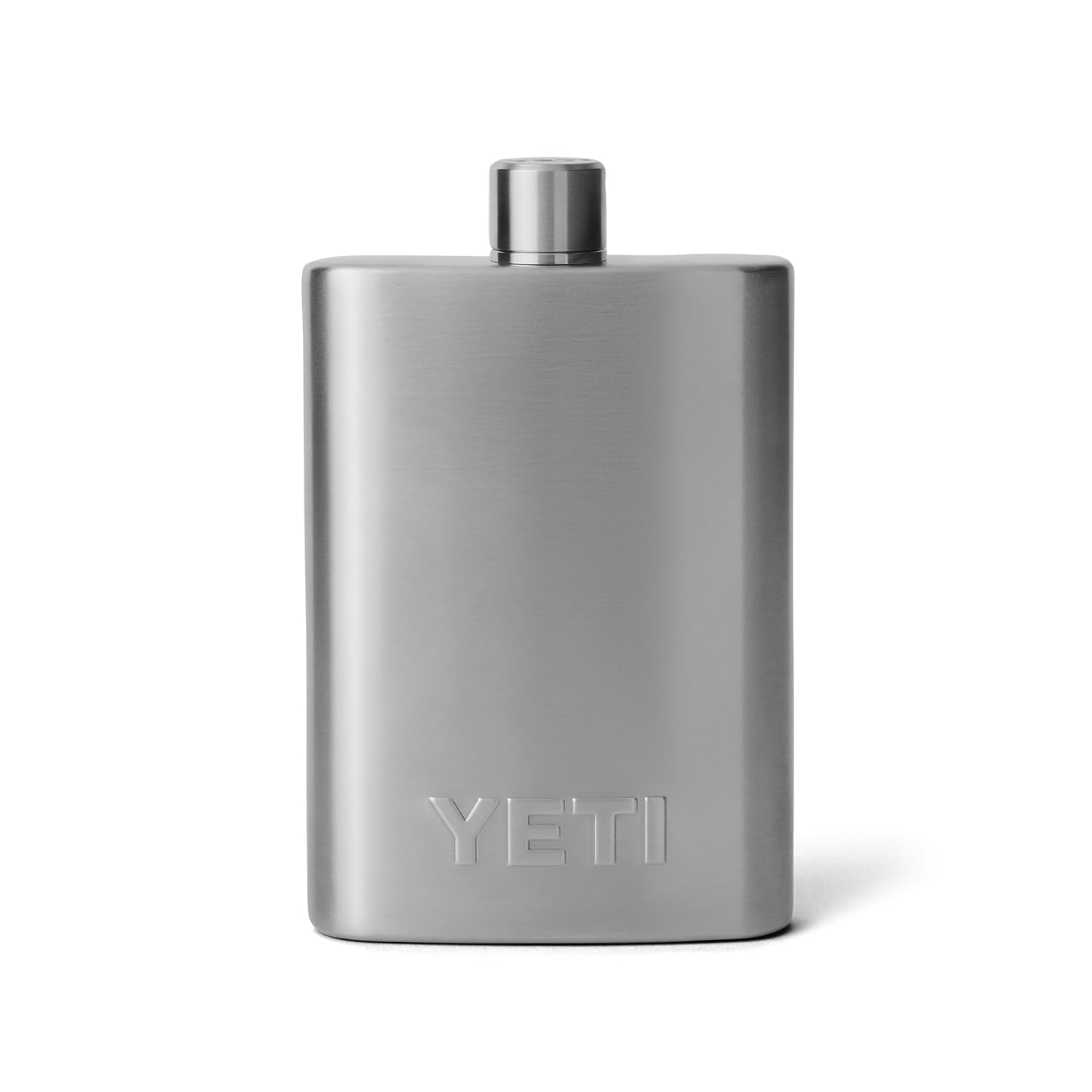 Close-up of YETI’s 18-8 stainless steel finish and durability.