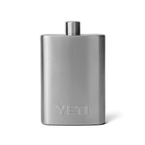 Close-up of YETI’s 18-8 stainless steel finish and durability.