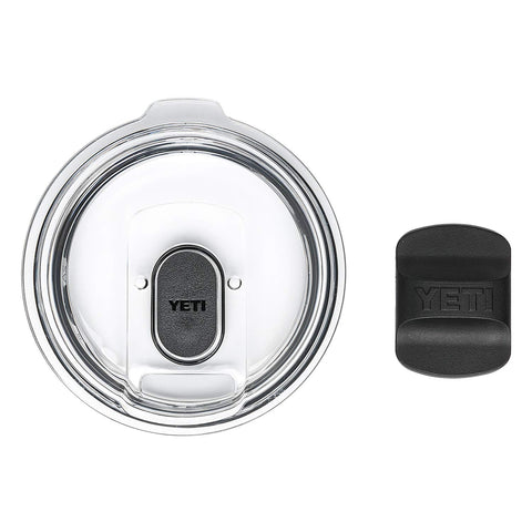 YETI MagSlider lid on 20oz tumbler side view demonstrates clear lid visibility