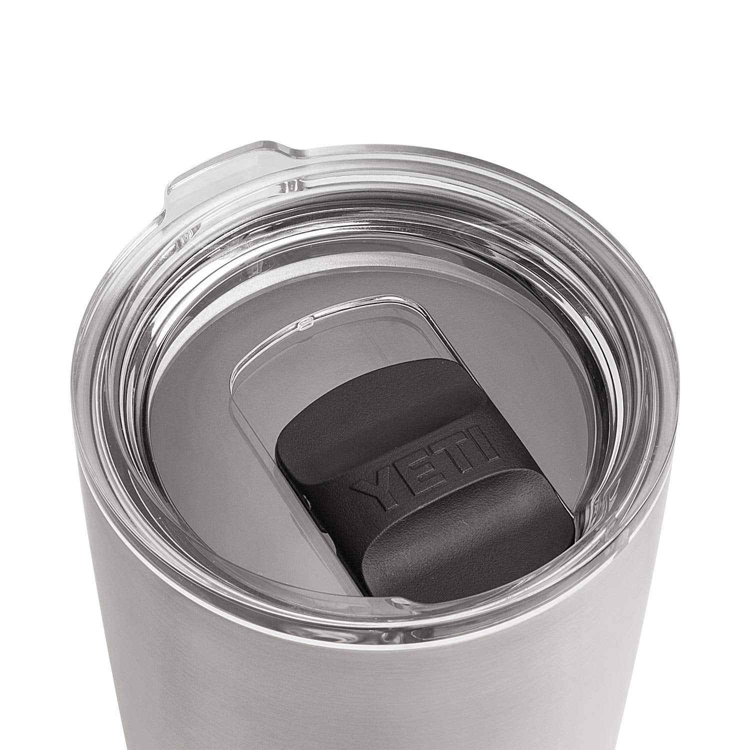 YETI MagSlider lid with slider open shows fast sipping option