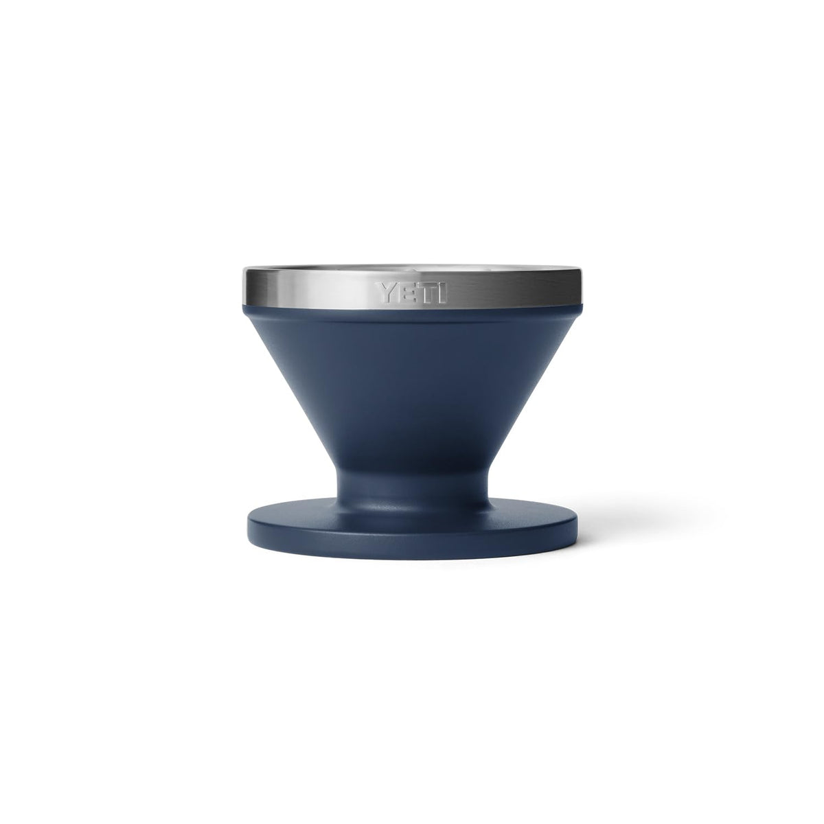 YETI Pour Over Accessory navy base assembly for easy outdoor coffee.