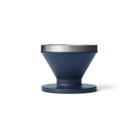 YETI Pour Over Accessory navy base assembly for easy outdoor coffee.