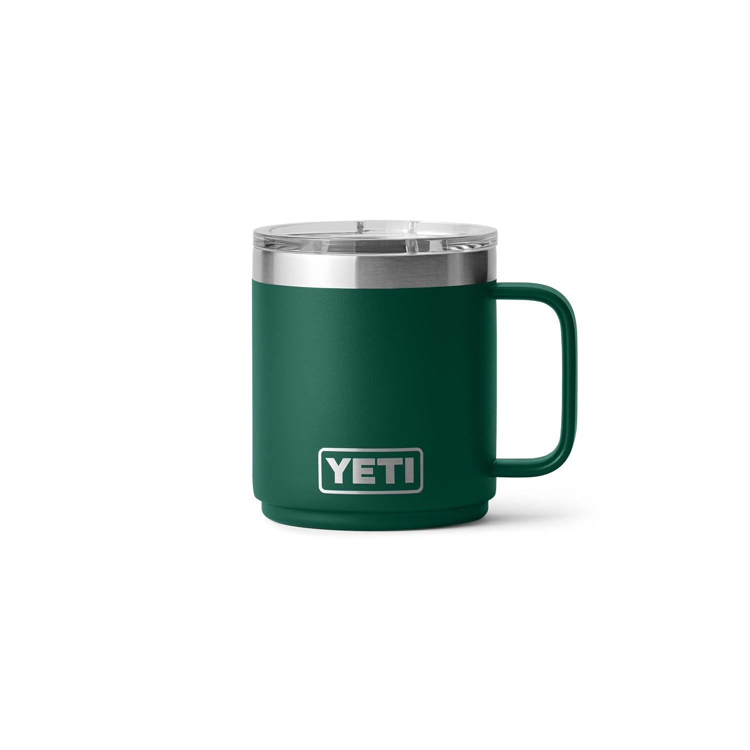 YETI Rambler 10 oz mug stackable design saves cabinet space for organized trips
