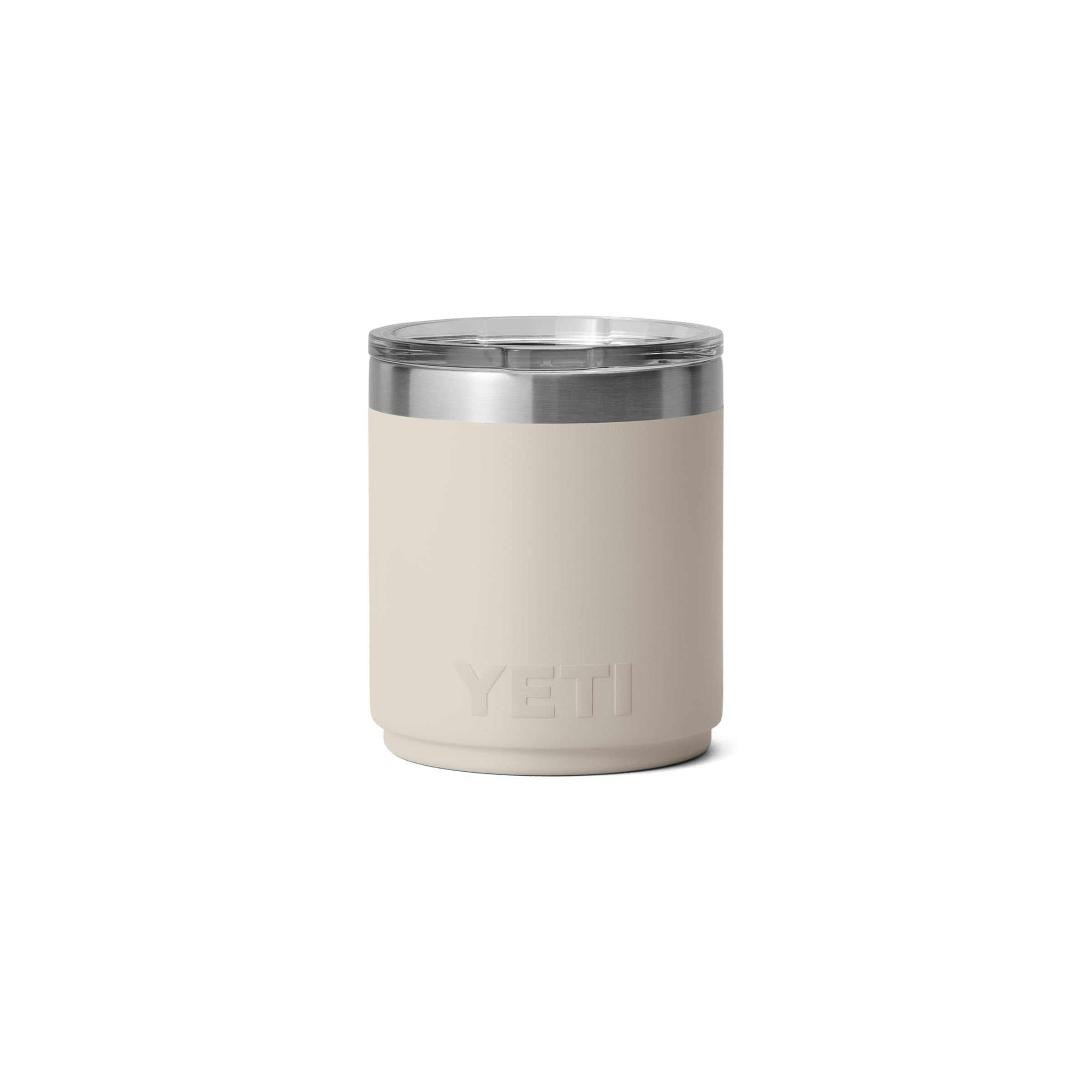 YETI Rambler 10oz Lowball 2.0 stackable storage design for neat cupboards.